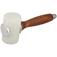 Martillo de talla de Leathercraft Martillo de nylon con mango de madera para estampar coser la herramienta de cuero de…